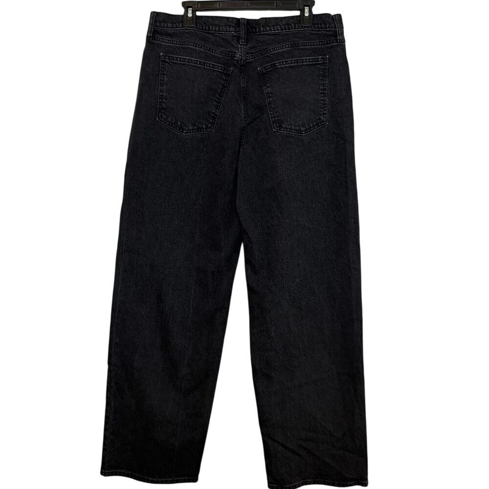 Universal Thread Black Rhinestone Mid Rise 90s Baggy Jeans Size 12 R - Picture 2 of 5